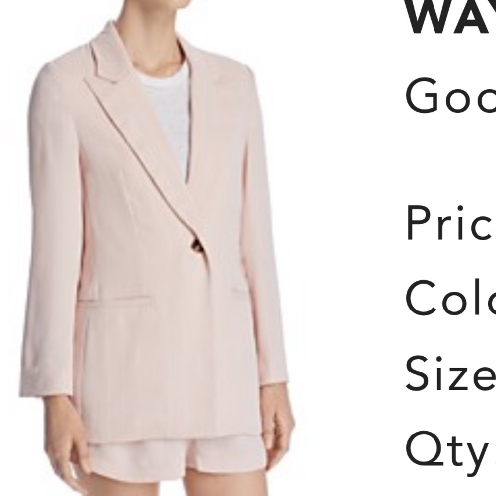 WAYF pinstripe set
